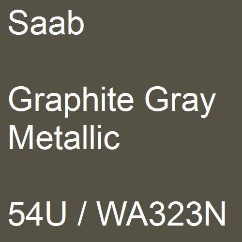 Saab, Graphite Gray Metallic, 54U / WA323N.